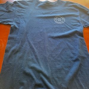 Brixton Men's T-Shirt, Med, Blue